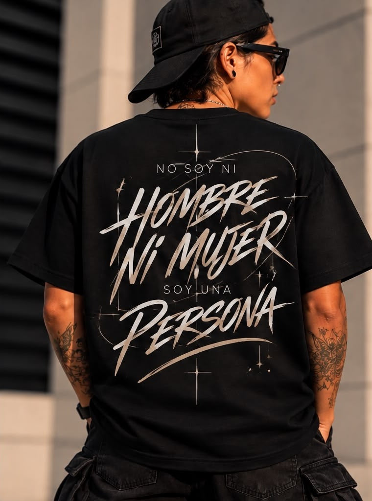 Camiseta Soy una Persona — vista trasera