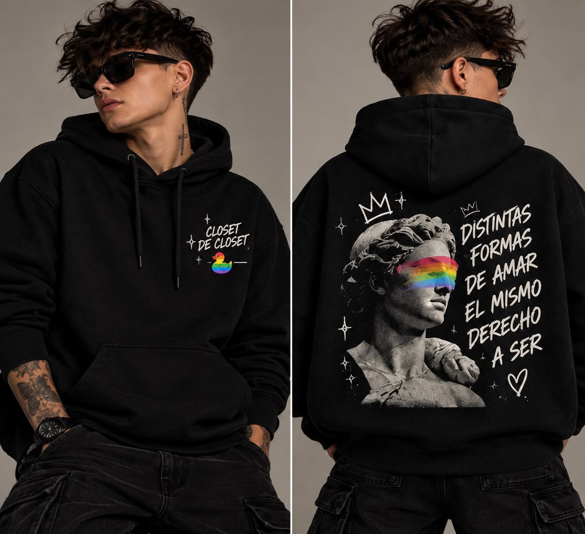 Sudadera Distintas formas de amar — espalda