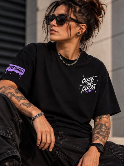 Camiseta Me tenéis hasta el coño, modelo de frente